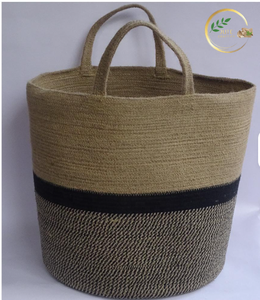 Biodegradable Jute Laundry <b>Bag</b> with Custom Logo for Eco Friendly Living - Product Image 2