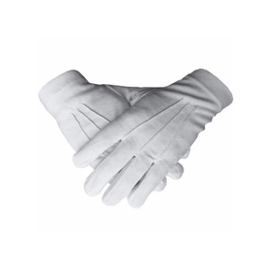 Gants universels maçonniques en coton blanc, design personnalisé tendance - Product Image 5