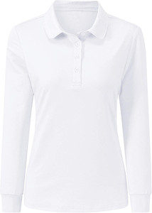 Hot Sale <b>Women's</b> Long Sleeve Classic <b>Polo</b> <b>Shirt</b> Breathable Polyester Cotton Blend Quick Dry Feature Solid Casual <b>Golf</b> Sportswear - Product Image 5