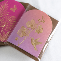 Cartes d'invitation de mariage personnalisées de luxe chic en acrylique or rose avec enveloppe