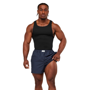 Pantalones Cortos Deportivos para Hombre, Corte Ajustado de 5 Pulgadas, Ligeros, para Entrenamiento, Gimnasio, Running, Color Azul Stealth GS - Product Image 1