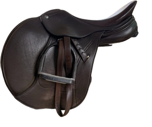 Silla de Montar Inglesa de Cuero Premium, Asiento Cómodo y Seguro, Hecha a Mano, Duradera y Elegante, para Montar a Caballo Todos los Días - Product Image 1