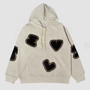 Sudadera con Capucha de Tela de Algodón de 350G, Estilo Urbano Europeo y Americano, Marca de Moda, Bordado de Alta Gama, Personalización OEM - Product Image 1
