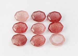 Pierre précieuse naturelle AAA en quartz rouge fraise, facettée octogonale, 16*13 mm, 100% naturelle, pour la fabrication de bijoux, au prix de gros - Product Image 4