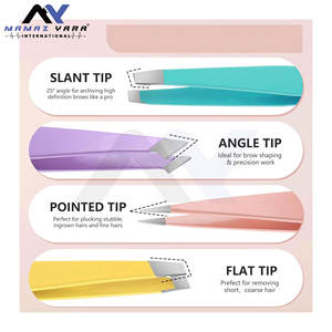 Pince à épiler de précision avec miroir grossissant, ensemble de pinces à épiler pour sourcils, idéal pour les poils du visage et l'élimination des poils incarnés, ensemble de 4 pièces pour femmes et hommes - Product Image 3