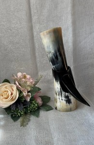 Luxury Viking <b>Drinking</b> Horn With <b>Stand</b> Handcrafted Polished Cow Horn Beer Mead Festival Decoration Gift Accessory Item - Product Image 5