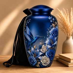 Blooming Fairy Flowers <b>Urn</b> <b>Ashes</b> Mom Cremation <b>Urn</b> Adult Male Female Burial <b>Urns</b> Human <b>Ashes</b> Decorative Custom Size Uzair - Product Image 6