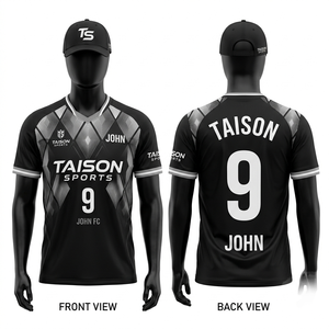Maillot de football en polyester premium 180 GSM, bleu ciel avec panneaux rayés blancs, sublimation, logo personnalisé, tenue d'équipe - Product Image 2