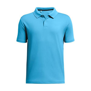 เสื้อโปโลผู้ชาย OEM สกรีนโลโก้ได้ ผ้าคอตตอน 100% ยับยาก ระบายอากาศดี ลายเรียบ สำหรับฤดูร้อน ผลิตจากผ้าถัก  ขั้นต่ำในการสั่งซื้อน้อย แขนสั้น - Product Image 4