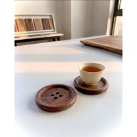 Ensemble de sous-verres en bois en forme de fleur, tapis antidérapants pour boissons, design Wabi-Sabi, décoration de table, écologique, durable, épaisseur 10 mm