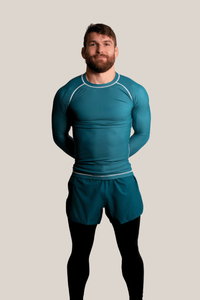 Custom <b>Men's</b> Full Sleeve BJJ MMA Rash Guard <b>Compression</b> <b>Shirt</b> Spandex/Polyester Heat-Transfer Printing OEM Rash Guard - Product Image 3