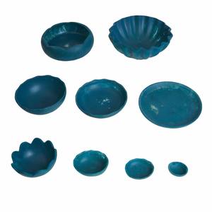 Tazón para Servir de Resina Colorida de Estilo Nórdico, Hecho a Mano, Belladec, 10 Pulgadas, Vajilla Sólida Minimalista para Mesa de Cocina Contemporánea - Product Image 3