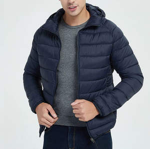 Blouson d'hiver matelassé en toile pour homme de haute qualité, imperméable, coupe-vent, col montant, personnalisable, conception OEM, chaud, pour l'extérieur - Product Image 6