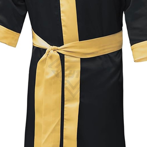 2026 Luxury High Quality Nylon Boxing Robe with Hood Custom Embroidery and Belted Design Eco-Friendly for Professional <b>Boxers</b> - Product Image 6