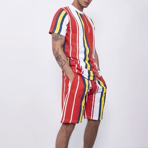 Nouvel Arrivage RICHMYZ Ensembles T-shirt et Short pour Homme 100% Polyester Écologique, Taille Haute Élastique, Respirant et Séchage Rapide - Product Image 2