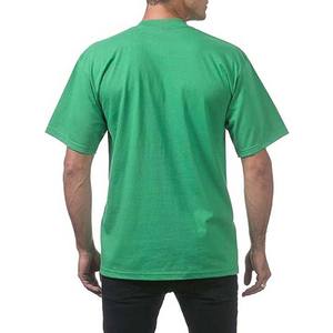 Camiseta de Hombre de Alta Calidad 100% Algodón con Impresión Personalizada de su Logotipo, Tejido de Punto, Talla Grande, Color Verde Claro - Product Image 2