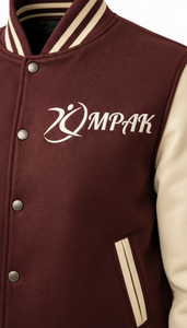 Ropa al por mayor de estilo americano sostenible con forro acolchado y parches bordados, estética de béisbol - Product Image 5