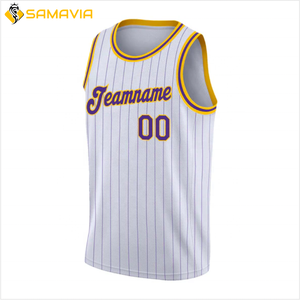 เสื้อบาสเก็ตบอลคุณภาพพรีเมียม น้ำหนักเบา ไซส์ใหญ่ ผลิตจากโพลีเอสเตอร์ 100% แห้งเร็ว รับสกรีนโลโก้ ราคาขายส่ง - Product Image 6