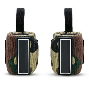 Best Selling Wholesale Price 7mm Neoprene Breathable Non-Slip Adjustable Weight Lifting <b>Wrist</b> Wraps with <b>Thumb</b> Loops Unisex - Product Image 1