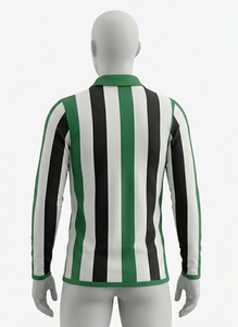 T-shirt de football pour homme de qualité supérieure, sublimation, col plat tricoté, brassard, 100 % polyester micro-interlock 160 g/m² - Product Image 5