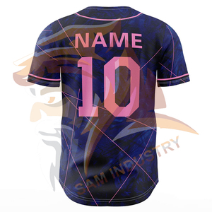 Camiseta de béisbol de manga corta con cuello en V, transpirable, de secado rápido, con logo de diseño personalizado y estampado por transferencia térmica para hombre - Product Image 4