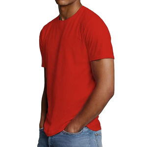 T-shirts pour hommes de qualité supérieure, 100% coton, couleur unie, coupe classique, séchage rapide, écologiques, respirants, vêtements de sport, service OEM - Product Image 5