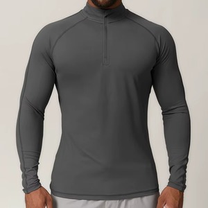 Custom Fitness Gym Apparel Manufacturer Compression Performance Shirt Stretch <b>Polyester</b> Spandex Screen Print Private Label Bulk - Product Image 5