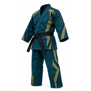 Tenue de karaté respirante en tissu tissé, vêtements d'arts martiaux, chemise d'entraînement à manches longues et pantalon assorti pour étudiants - Product Image 2