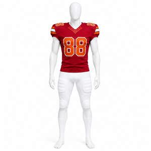 Uniformes de Fútbol Americano de Alta Calidad, Todos los Colores, Precio de Fábrica, Sublimación, Transpirables, Uniformes 100% Poliéster - Product Image 4