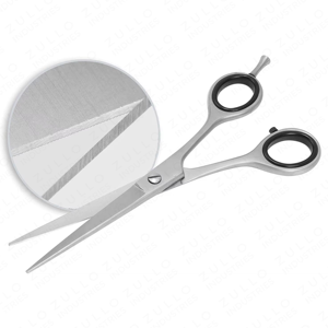 Professional <b>Beard</b> Grooming <b>Scissors</b> 6 Inch Japanese Steel Barber Shears with PU Leather Storage Pouch - Product Image 6