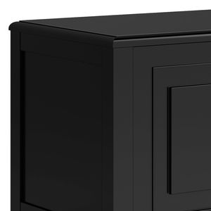 Panca Contenitore Nera Connaught per Arredamento Soggiorno - Product Image 2