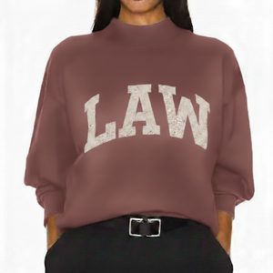 Women Street Style Oversized Long Mock Neck Eco-Friendly Fleece Sweatshirt Casual <b>Winter</b> <b>Top</b> Relaxed Fit Minimal Look Front Cozy - Product Image 5