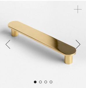 Modern Brass Leaf Cabinet Door Handles <b>Gold</b> Finish Decorative Wardrobe <b>Drawer</b> <b>Pulls</b> Luxury Furniture Hardware Handle Set - Product Image 1
