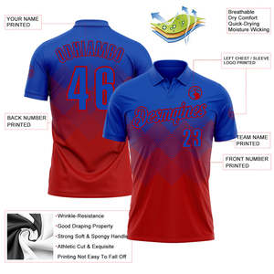 เสื้อโปโลทีมพรีเมียมพร้อมสกรีนโลโก้ ชื่อ หมายเลข ที่แขนเสื้อ ผ้าโพลีเอสเตอร์แห้งเร็ว คุณภาพส่งออกจากโรงงาน - Product Image 3