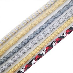 Custom Colored Braided Drawstring <b>Cord</b> Rubber Tips | 100% Polyester - Product Image 1