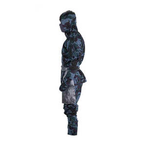 Uniforme Profesional de Ninja, Conjunto Completo Negro, Traje de Entrenamiento de Artes Marciales Shinobi, Disfraz de Samurai para Adultos y Niños, Disfraz de Halloween - Product Image 4