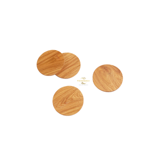 Sous-verres en bois durables, ensemble de sous-verres en bois massif naturel pour tasses à café, à thé, protection de table - Product Image 2