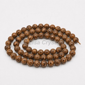 Perles rondes en cristal naturel de Zoisite rubis, perles de pierres précieuses polies pour la fabrication de bijoux, approvisionnement en gros et acheteurs B2B mondiaux - Product Image 5