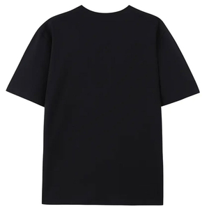 เสื้อยืดคอตตอนสีดำหนาน้ำหนักมากสำหรับผู้ชาย แบบเรียบ สีพื้น แขนสั้น สไตล์สตรีทแวร์ ทรงหลวม ผ้าคุณภาพสูง - Product Image 2