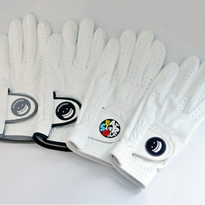 Gants de golf personnalisés de qualité supérieure, blancs, pour femmes/hommes, main droite/gauche, respirants, légers, antidérapants, fermeture à pression, en cuir Cabretta - Product Image 4