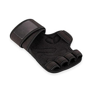 Gants de musculation antidérapants avec support de paume et sangle de maintien, demi-doigts, pour entraînement fitness, protection des mains rembourrée - Product Image 1