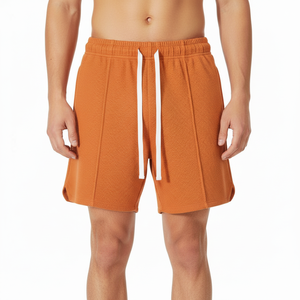 Pantalones Cortos Deportivos de Algodón de Alta Calidad para Hombre, 220 g/m², Holgados, con Logotipo Personalizado, Transpirables, Casuales - Product Image 2