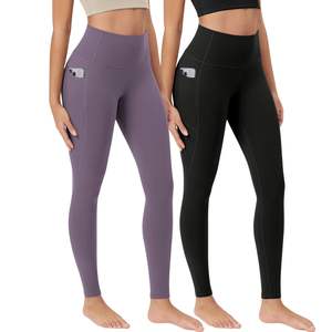 Leggings Deportivos de Cintura Alta Sin Costuras para Mujer, Pantalones de Yoga Elásticos para Gimnasio, Entrenamiento, Running, Ropa Deportiva Activa con Bolsillo Lateral - Product Image 1