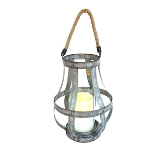 Farol Colgante Redondo Galvanizado de Alta Calidad para Decoración del Hogar, Bodas, Día de San Valentín - Duradero y Ecológico - Product Image 1