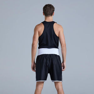 Ensemble de combinaisons de boxe sur mesure, dernier design, 100% polyester, respirant, séchage rapide, léger, gilets taille haute pour le combat et le kickboxing - Product Image 3