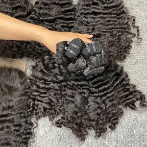 ผมแท้แบบชาวพม่าสำหรับต่อผมทอจากผู้ผลิตในเวียดนามผมหยิกแบบมืออาชีพ - Product Image 5