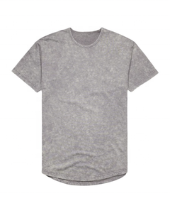 ซื้อเสื้อยืดคอกลมทรงหลวม แขนสั้น แบบดิสเทรส แอซิดวอช ไหล่ตก ตัดเย็บตามสั่ง แบบเรียบ/พิมพ์ลาย เสื้อยืดลำลอง - Product Image 5