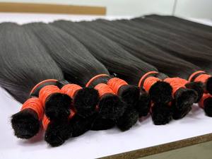 Soldes à partir de 15%!!! Cheveux naturels noirs ondulés de couleur trame 100% cheveux humains vietnamiens bruts pas d'enchevêtrement pas de perte de gros - Product Image 4