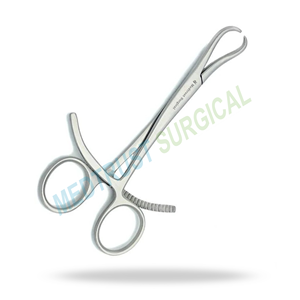 Pinza para Toallas Lorna Sin Perforación de 5.25 Pulgadas, Juego de Instrumentos Quirúrgicos Manuales, Pinzas de Acero Inoxidable - Product Image 2