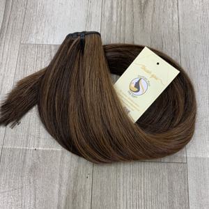 Extension de trame de cheveux humains vietnamiens Remy Virgin Piano Platinum Double Cheveux alignés sur les cuticules - Product Image 6